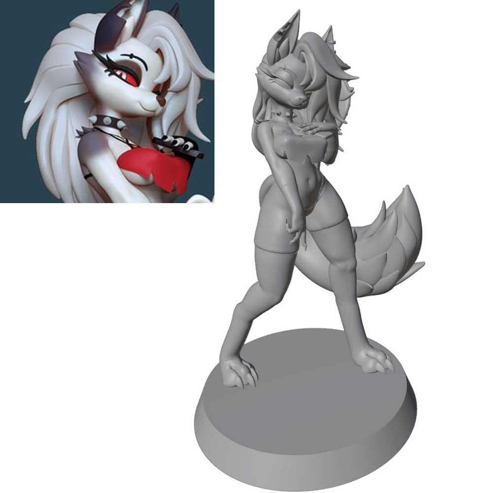 3D Printing Apps - Estatua de personaje de Anime, miniatura