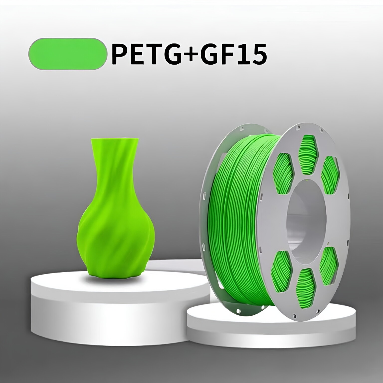 3D Printing Glass - Filamento PETG GF de Alta Velocidad