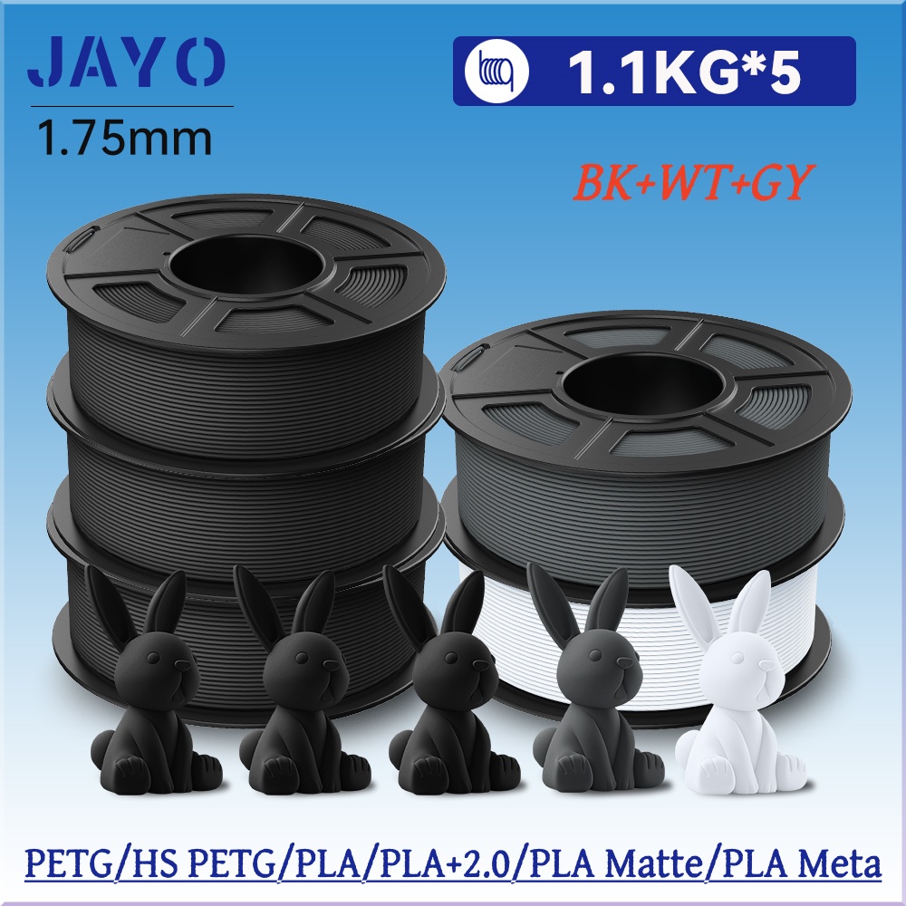3D Printing Fdm - JAYO 5 Rollos de Filamento PLA/PETG/PLA+/PLA