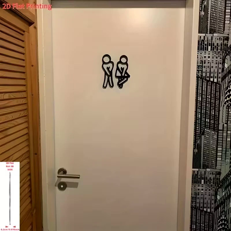 3D Printing Cafe - Letrero 3D para Puerta de Baño,
