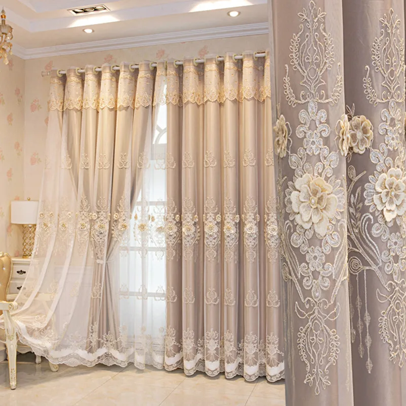 3D Printing Cafe - Cortinas de doble capa de lujo