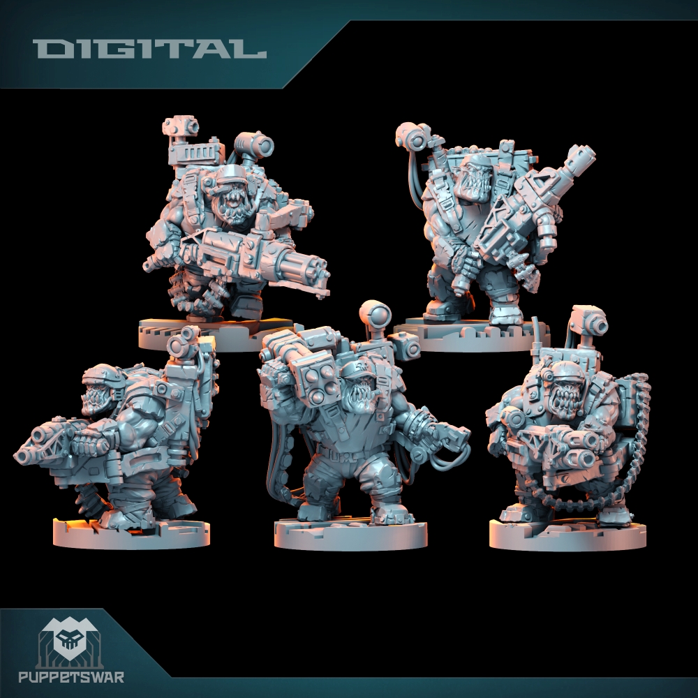 3D Printing Robot - Orc Ultimate Badasses Squad, Figura de