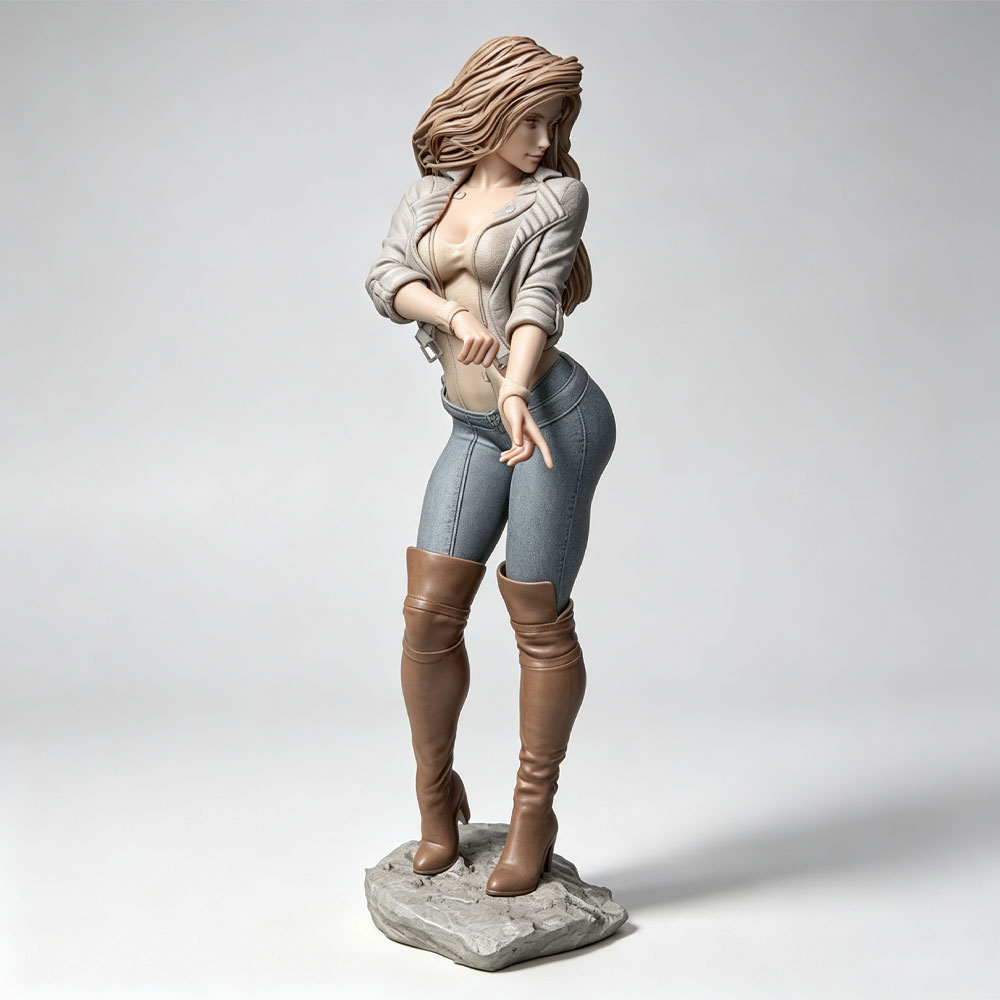 3D Printing Apps - Personaje femenino realista y a la