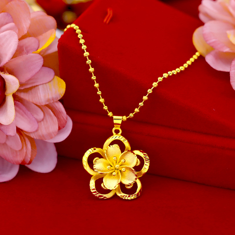 3D Printing Jewellery - Colgante de girasol de oro puro