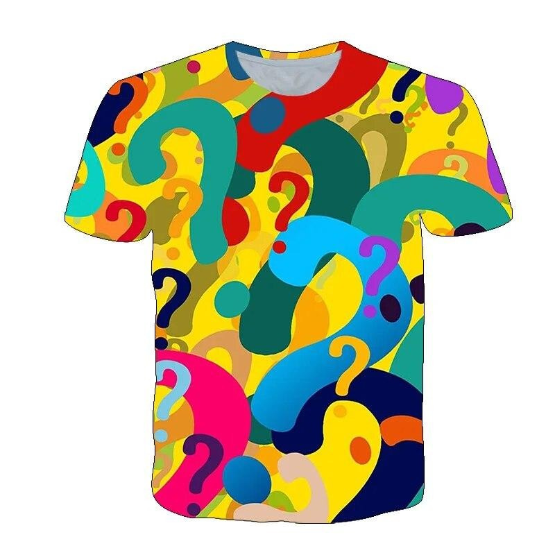 3D Printing Questions - Fun Question Mark T Shirt For