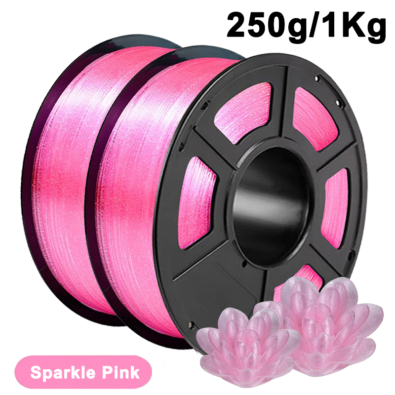 3D Printing Glass - 250g 1Kg PLA Crystal Sparkle Pink