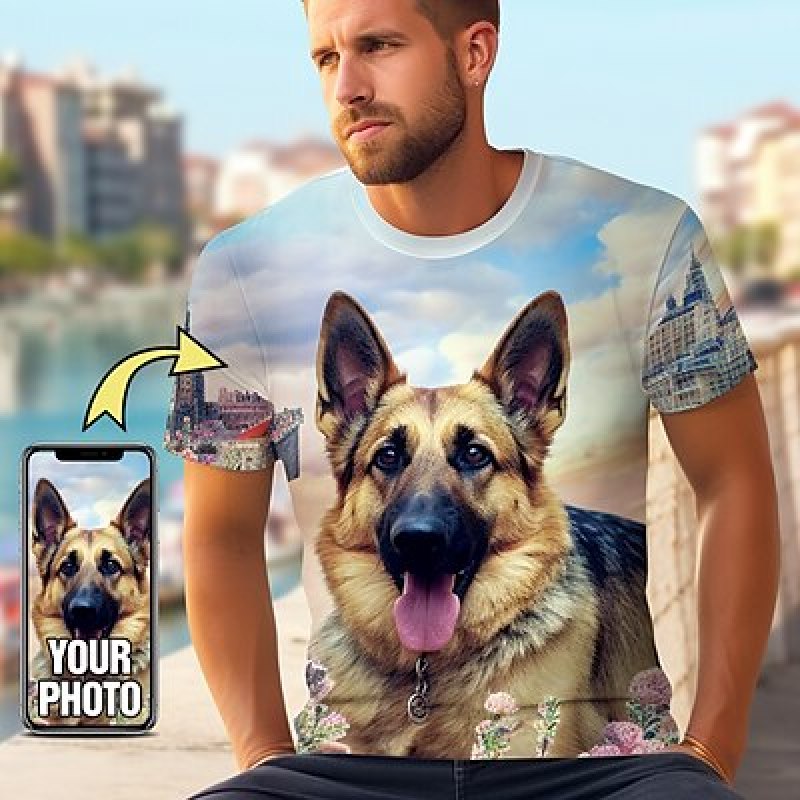 3D Printing Service - Camiseta personalizada para mascotas para hombres