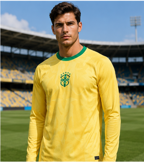 3D Printing Service - Camiseta de Fútbol de Manga Larga