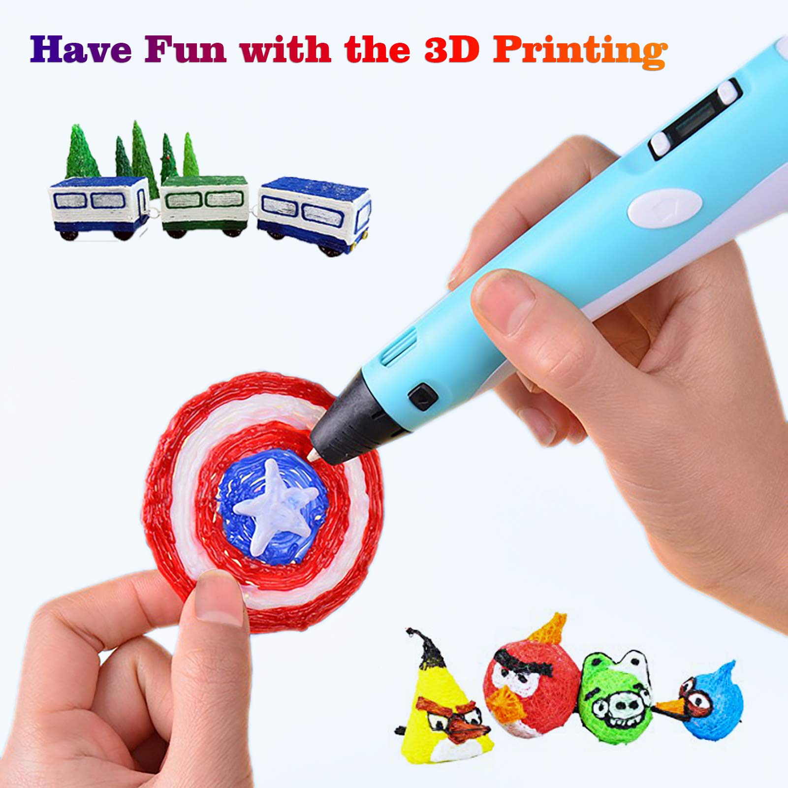 Filamento PLA de 40/32/30 colo - 3D Printing Pen For Kids reseña y precio