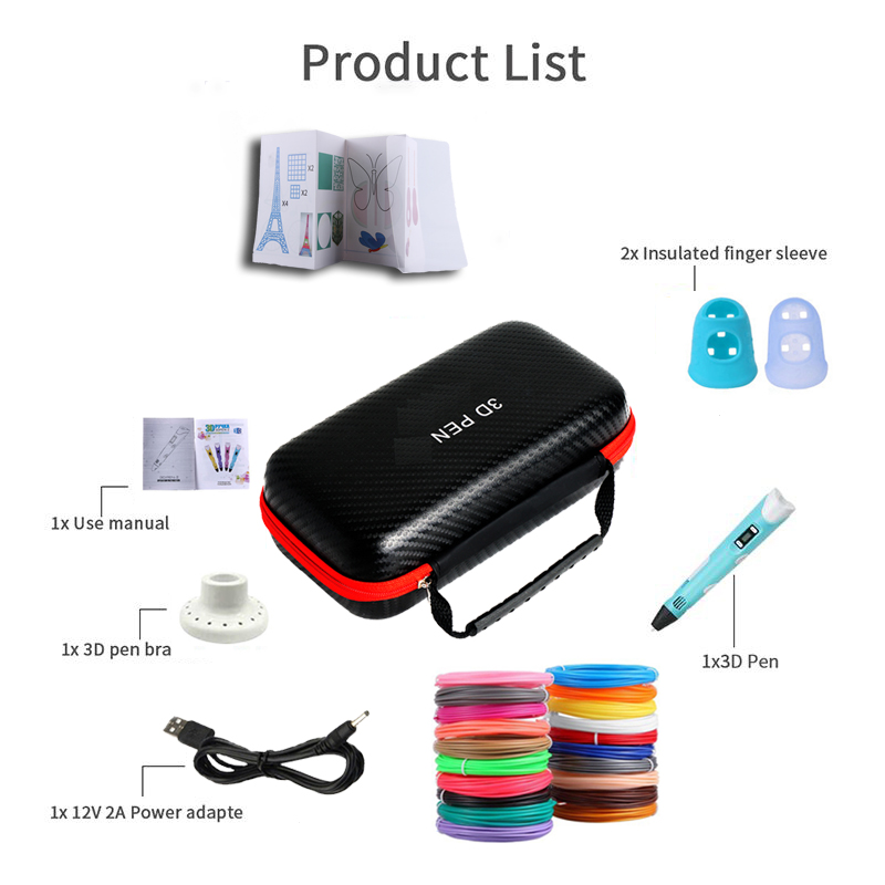 Bolígrafo 3D con pantalla LCD  - 3D Printing Pen For Kids reseña y precio
