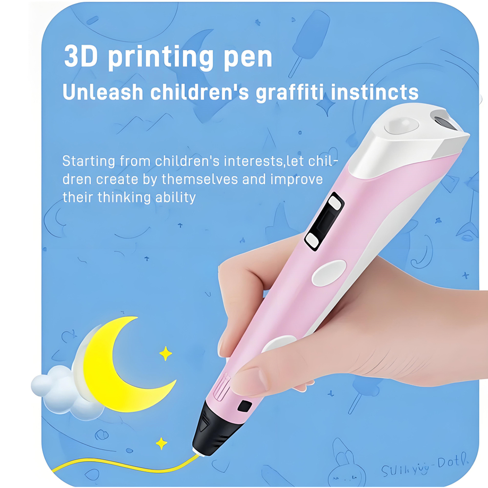 Bolígrafo 3D con pantalla LCD  - 3D Printing Pen For Kids reseña y precio
