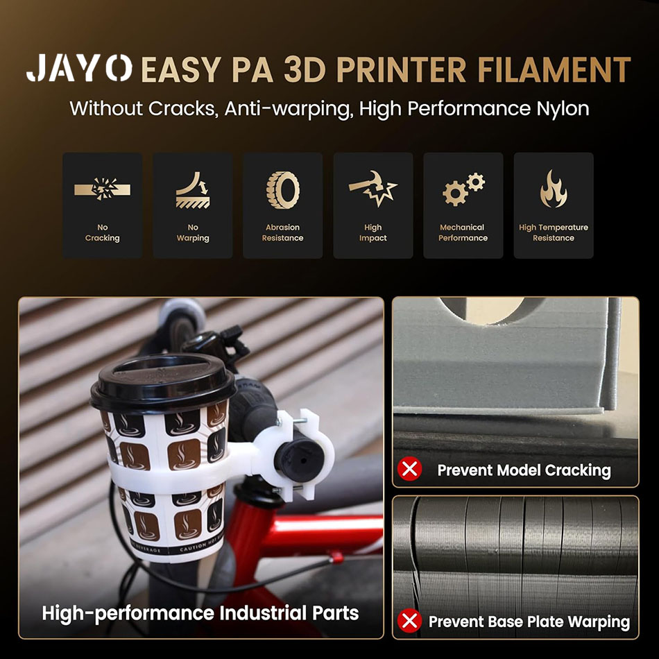 Filamento PA fácil JAYO, filam - 3D Printing Fdm reseña y precio