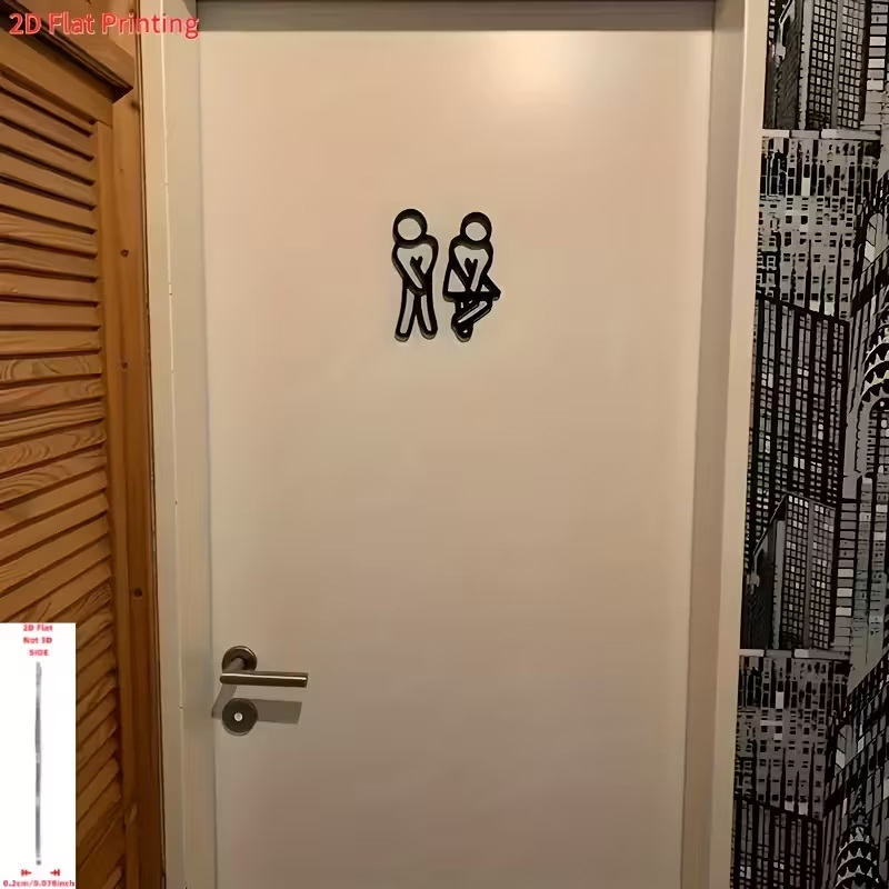 Letrero 3D para Puerta de Baño - 3D Printing Cafe reseña y precio