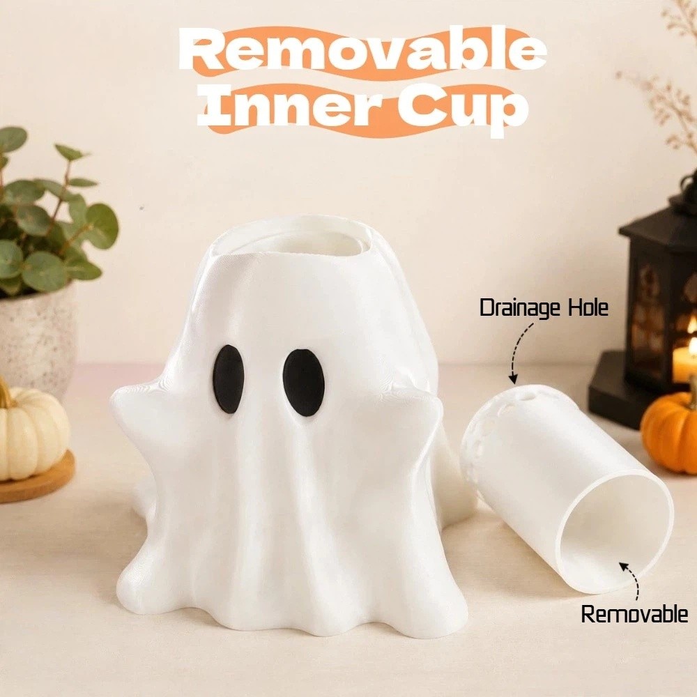 Jarrón Fantasma Blanco Impreso - 3D Printing Cafe reseña y precio