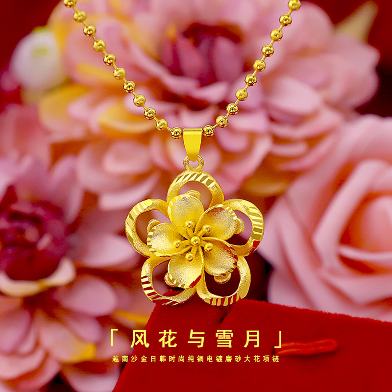 Colgante de girasol de oro pur - 3D Printing Jewellery reseña y precio