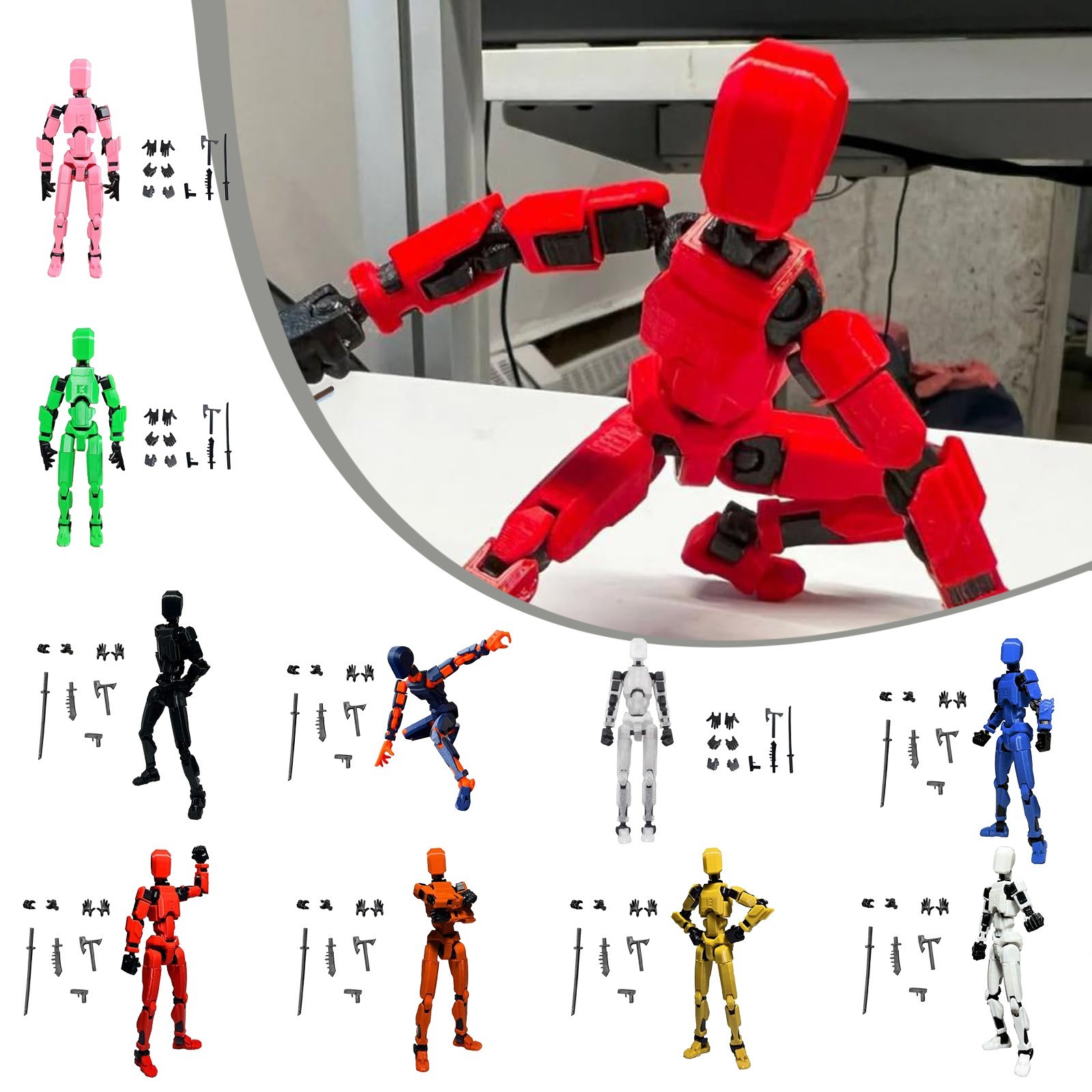 Figuras de acción de Titan 13  - 3D Printing Robot reseña y precio