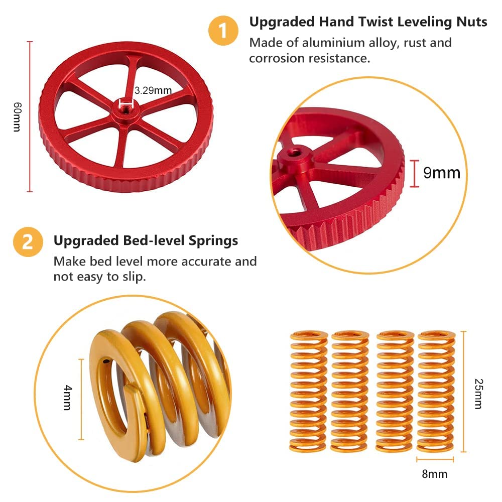 Creality Actualización oficial - 3D Printer Bed Spring reseña y precio