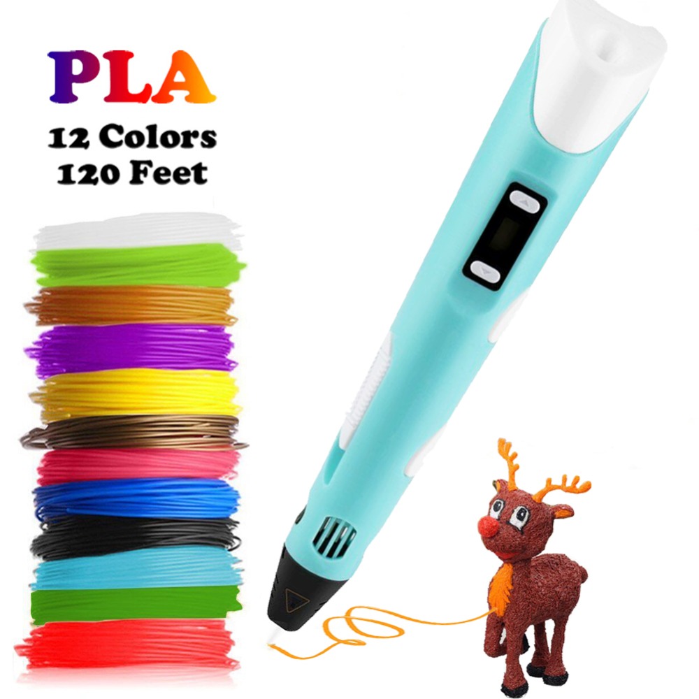Dikale-Bolígrafo 3D con pantal - 3D Printing Pen For Kids reseña y precio