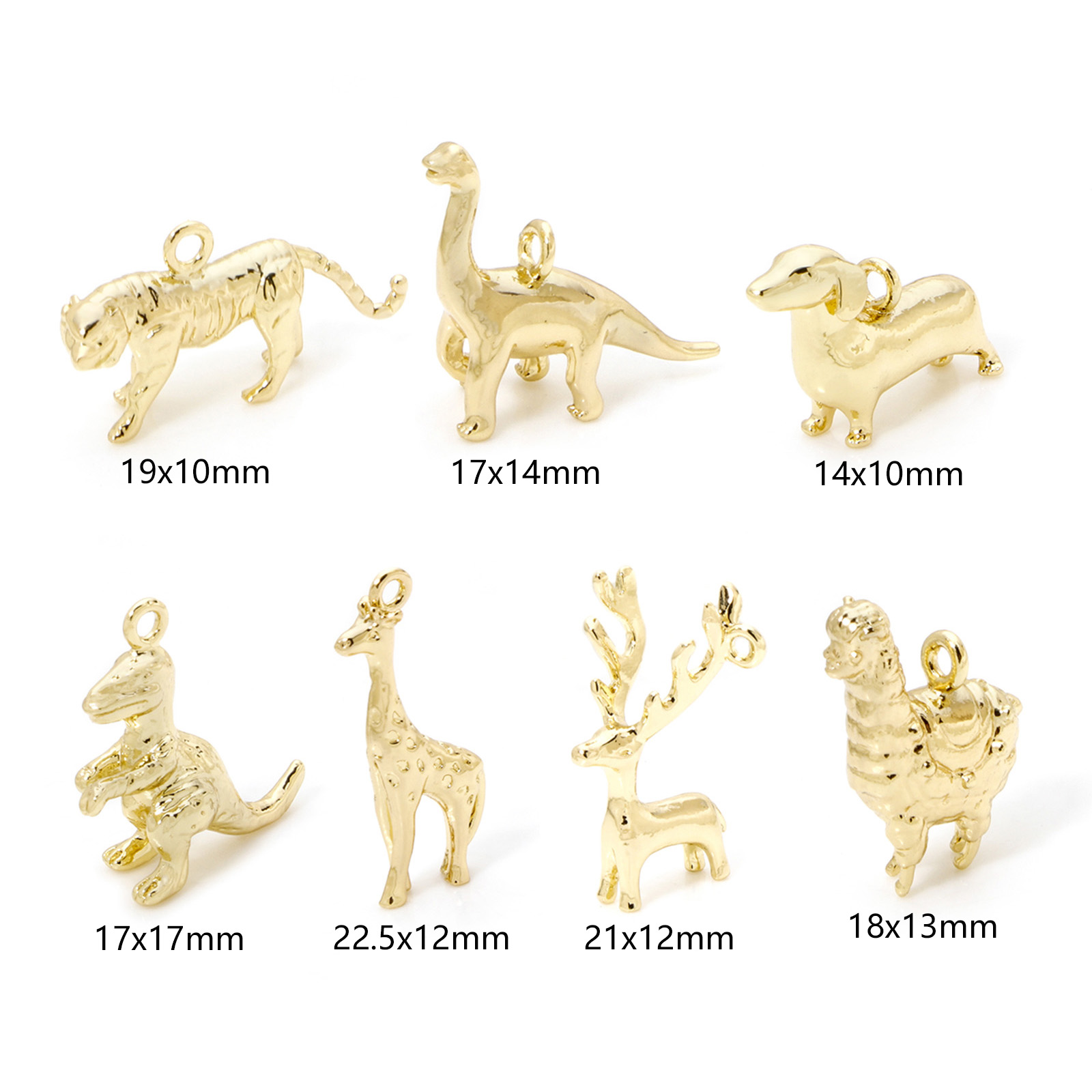 2 uds dijes de latón de animal - 3D Printing Jewellery reseña y precio