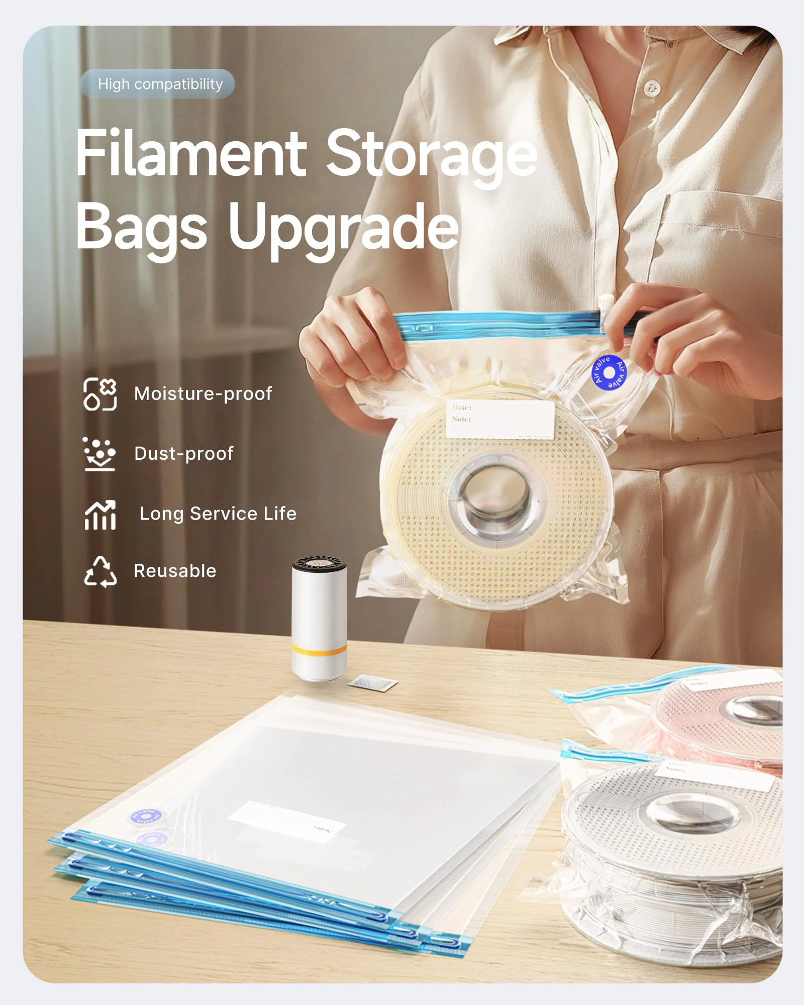 Bolsa de vacío de filamento de - Petg Filament reseña y precio