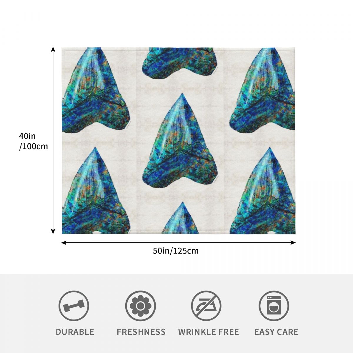 Blue Shark Tooth Art by Sharon - 3D Printing Tooth reseña y precio
