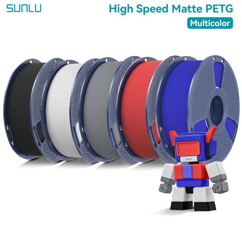Filamento PETG Mate SUNLU de 5 - 3D Printing Fdm reseña y precio