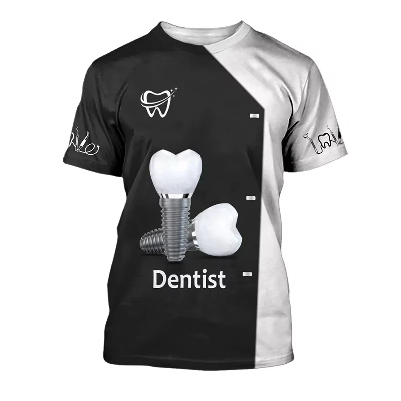 Camiseta de hombre 2026 nueva  - 3D Printing Tooth reseña y precio
