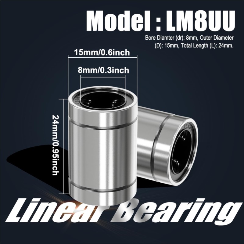 4/10 Uds LM8UU LM10UU LM16UU L - 3D Printing Guide reseña y precio