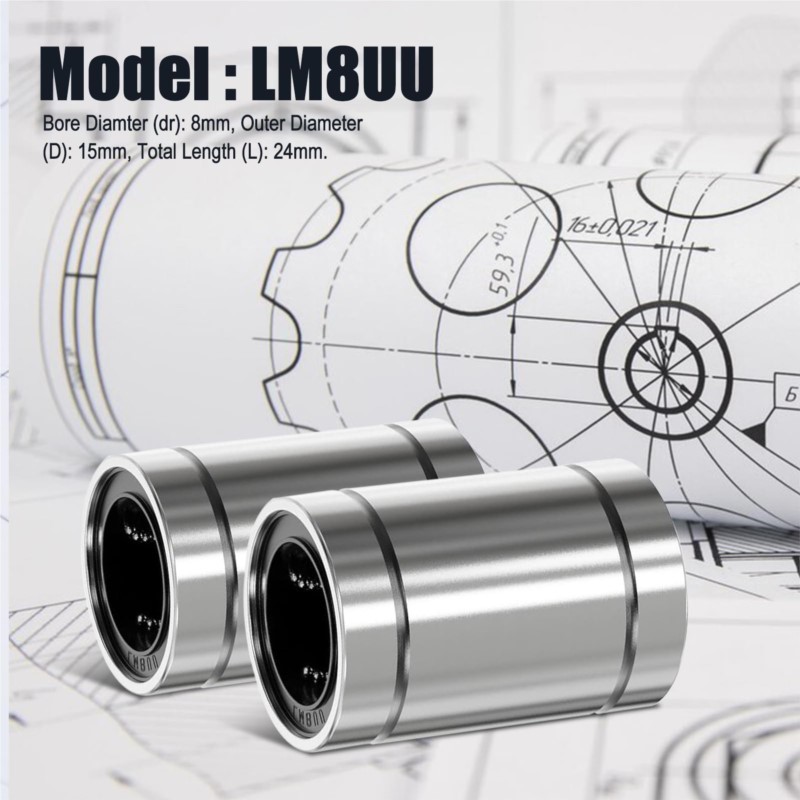 4/10 Uds LM8UU LM10UU LM16UU L - 3D Printing Guide reseña y precio